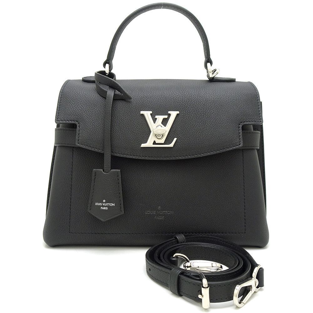 Louis Vuitton LockMe Ever BB Tote Bag Soft Calf Noir Black
